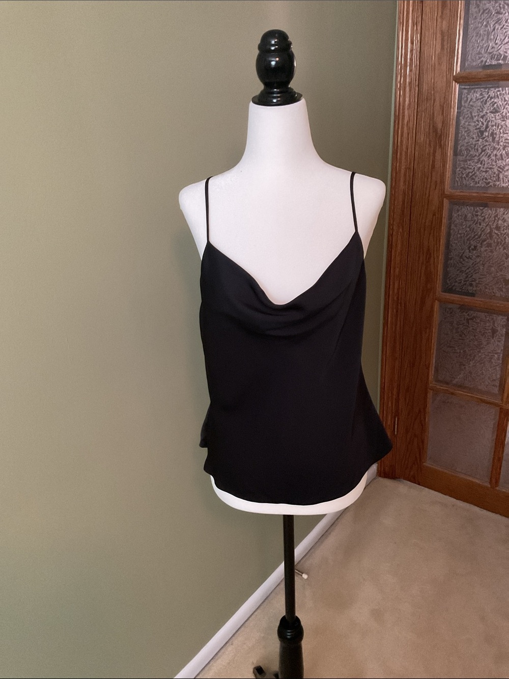 Babaton Black Cowl Neck Camisole